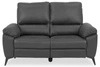 Sofa dwuosobowa Rana nowoczesna szara z regulowanym oparciem do salonu Actona