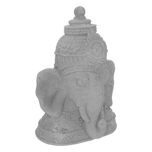 Figurka dekoracyjna Głowa Ganesh 36cm Atmosphera do salonu lub sypialni szara