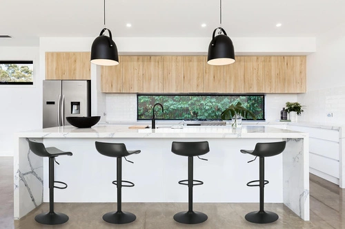 Stołek barowy Bar One Tap Simplet czarny matowy OUTLET