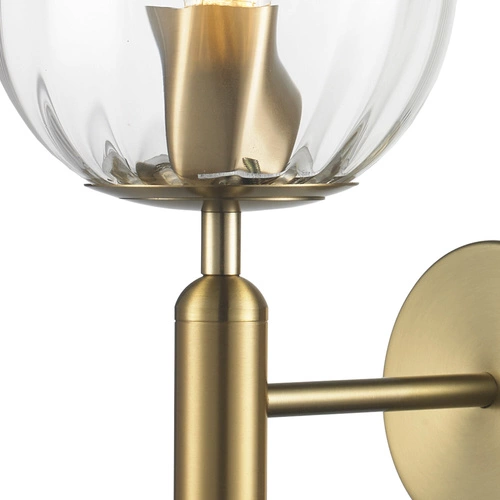 Kinkiet ścienny PALLA nowoczesny złoty szklany 15 cm do sypialni i salonu Step into Design