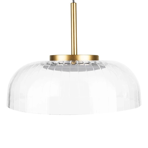 Lampa sufitowa LED Vitrum nowoczesna szklana czarno-złota do salonu ALTAVOLA DESIGN