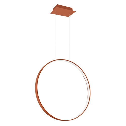 Lampa wisząca LED RIO 55 czerwona nowoczesna regulowana nad stół do salonu lub kuchni