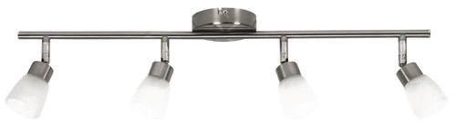 Nowoczesna lampa sufitowa Drops CANDELLUX 4-punktowa nikiel do salonu i kuchni regulowana