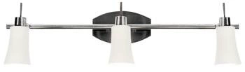 Lampa sufitowa Kroton listwa 3x40W G9 nikiel mat/biały