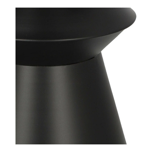 Stolik kawowy Sohan okrągły czarny metalowy nowoczesny loftowy do salonu pomocniczy 36 cm