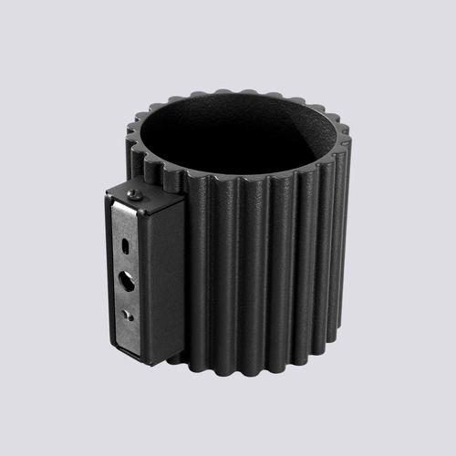 Kinkiet ścienny AURA czarny minimalistyczny aluminiowy do salonu i przedpokoju