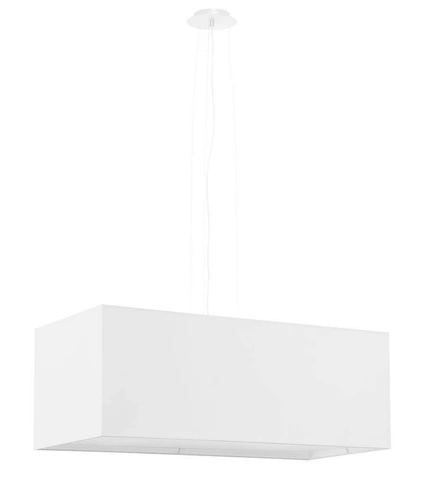 Żyrandol SANTA BIS 80 biały nowoczesny lampa wisząca do salonu i jadalni 3-punktowa