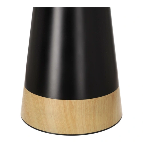 Stół okrągły Soleilo Duo czarny nowoczesny do jadalni 80 cm