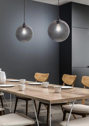 Lampa wisząca EDISON 25 1X60W E27  SREBRNY + ŻARÓWKA