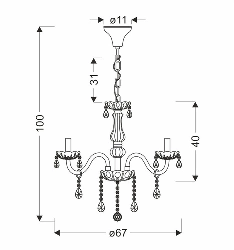 Lampa wisząca kryształowa Cristallo 8-punktowa do salonu i sypialni nowoczesna chrom