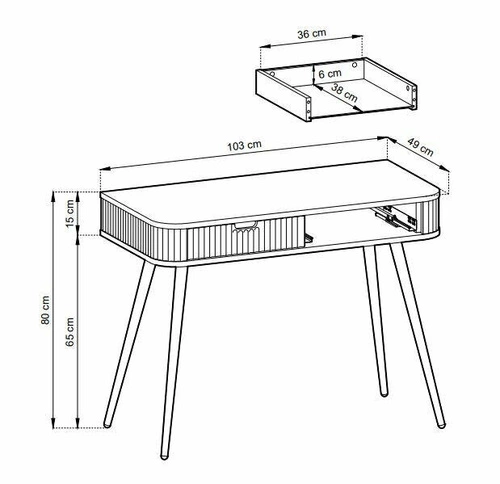 Zestaw mebli do salonu Seda czarne z czarnymi nogami