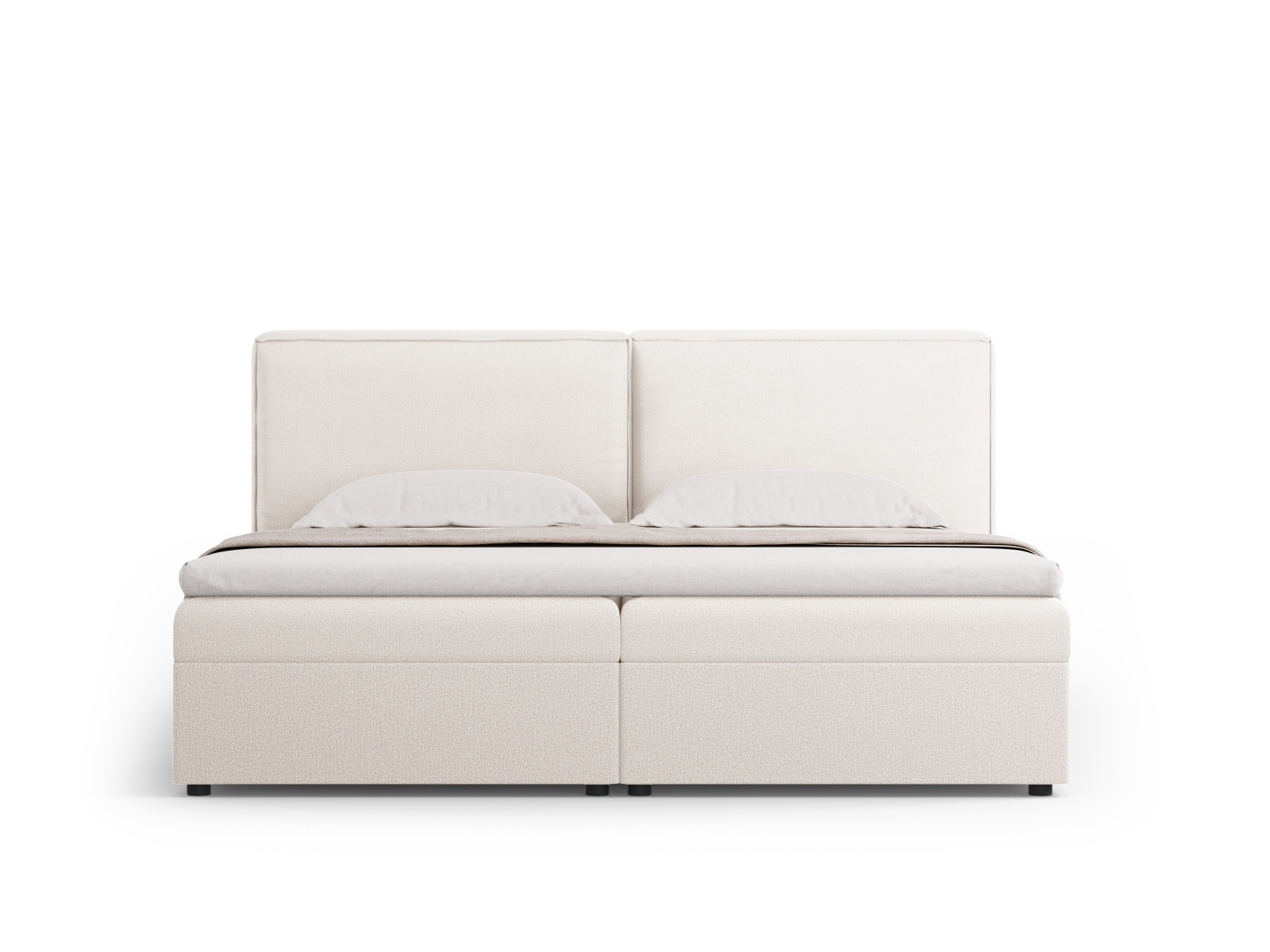 Łóżko Jodie Light Beige Structured Fabric 180x200