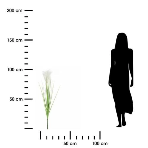 Sztuczna trawa pampasowa Atmosphera naturalna 100 cm do wazonu do salonu nowoczesna