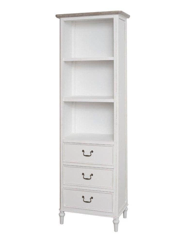 Regał wąski Roi biały