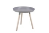 Stolik kawowy okrągły STICKS NORDIFRA szary metalowy skandynawski do salonu 50,5 cm