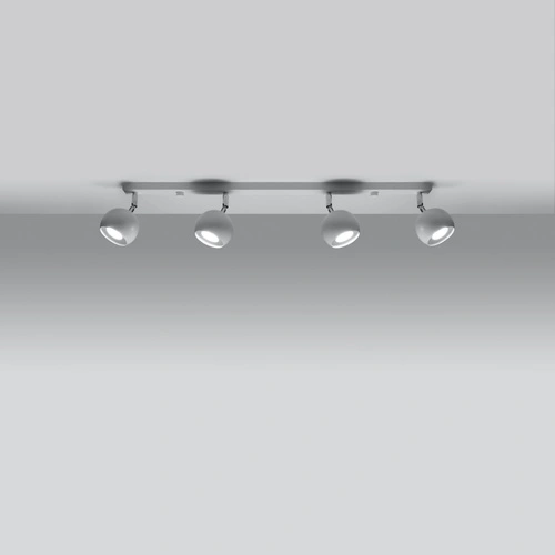 Plafon sufitowy biały Oculare 4L Sollux nowoczesny metalowy do salonu i kuchni 80cm