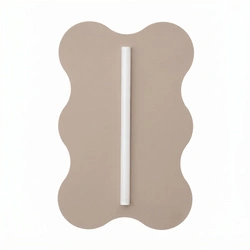 Kinkiet ścienny KLOVER taupe nowoczesny LED do salonu 66 cm