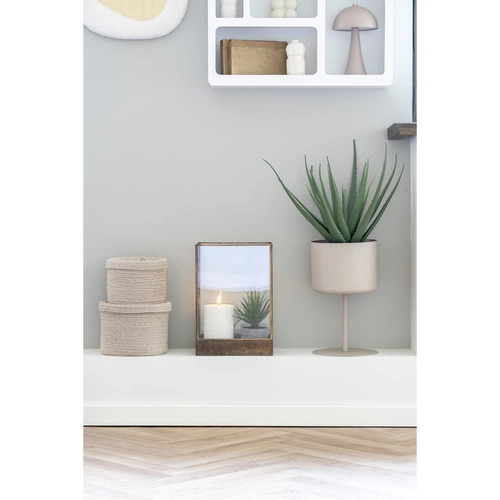 Osłonka metalowa Trofa kaszmir na nóżkach do salonu i na balkon Intesi 36 cm