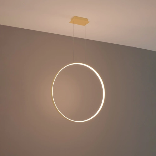 Lampa wisząca RIO 78 złota LED nowoczesna do salonu i jadalni nad stół 78 cm