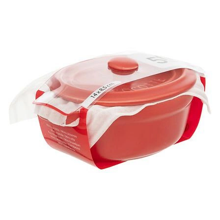 Ceramiczne naczynie do zapiekania Atmosphera różowe owalne do zapiekanek małe 8,5x11 cm