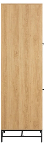 Szafa Albany wąska z lamelami dąb naturalny nowoczesna do sypialni lub garderoby