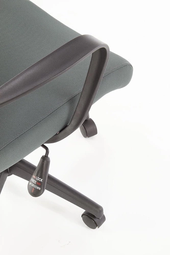 Fotel biurowy ergonomiczny obrotowy Nars szary z zagłówkiem i regulacją do biura