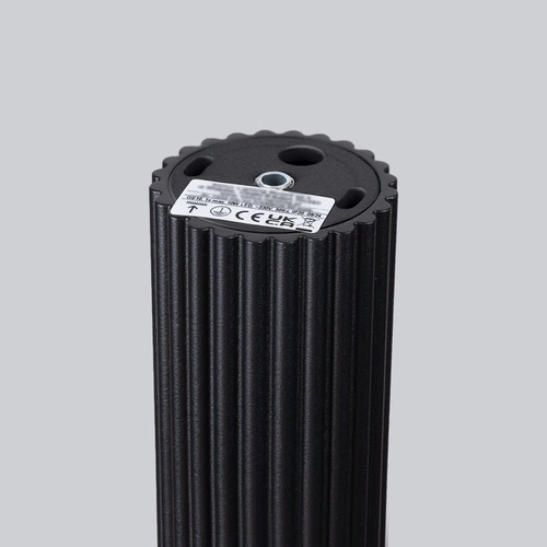 Plafon sufitowy KARBON 60 czarny nowoczesny aluminiowy do salonu i sypialni SOLLUX