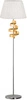 Lampa podłogowa Denis lampa podłogowa  1x60W E27 chrom/złoty