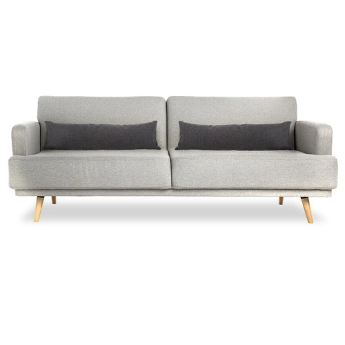 Sofa rozkładana 3 osobowa Jack szara Atmosphera do salonu skandynawska z funkcją spania