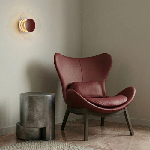 Kinkiet ścienny ASTRO beżowy LED nowoczesny do salonu 28 cm