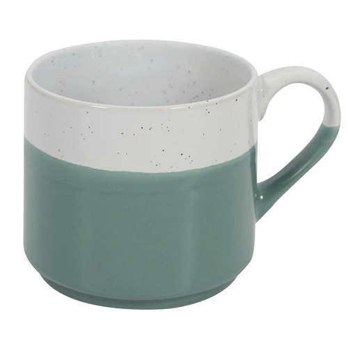 Kubek ceramiczny Jumelle niebieski 330 ml do kawy i herbaty w stylu japandi Intesi