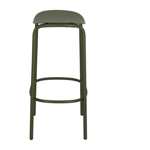 Hoker metalowy Trick 65 cm zielony nowoczesny do kuchni i wyspy bez oparcia SCAB Design