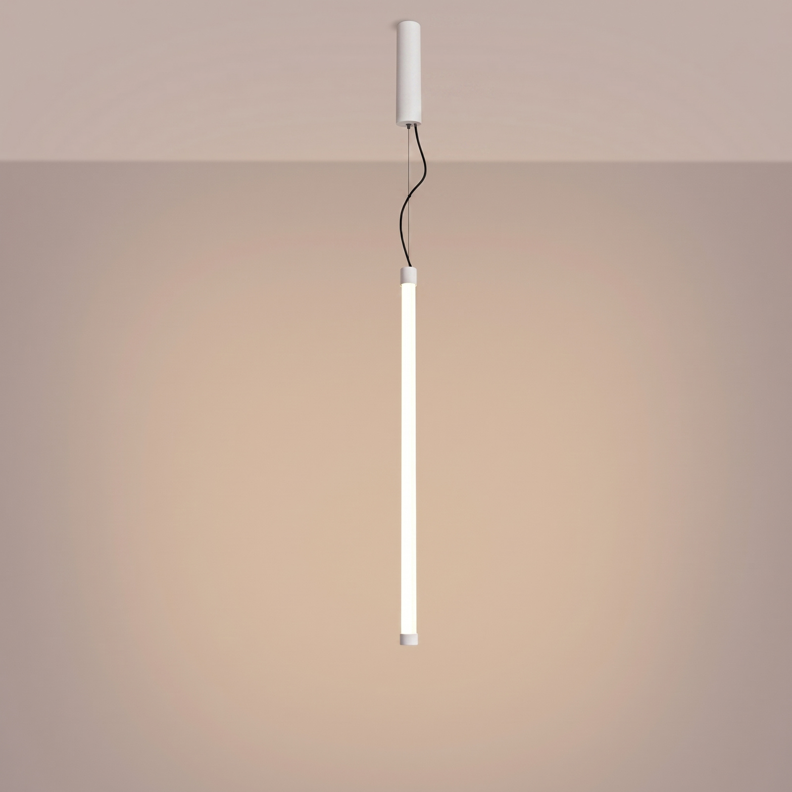 Lampa wisząca TRANG 75 biała LED nad wyspę regulowana nowoczesna