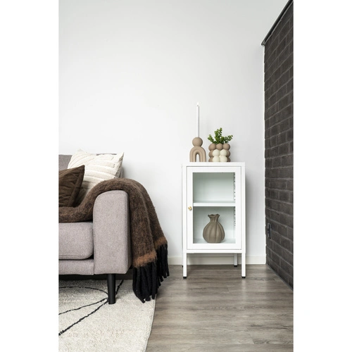 Świecznik ceramiczny House Nordic brązowy dekoracyjny 17 cm