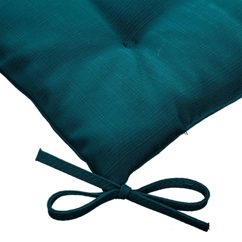 Poduszka na krzesło ogrodowa pikowana Korai 40x40 morska nowoczesna Hesperide