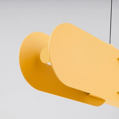 Lampa wisząca LED CHAIN 91 żółta nowoczesna do salonu i jadalni