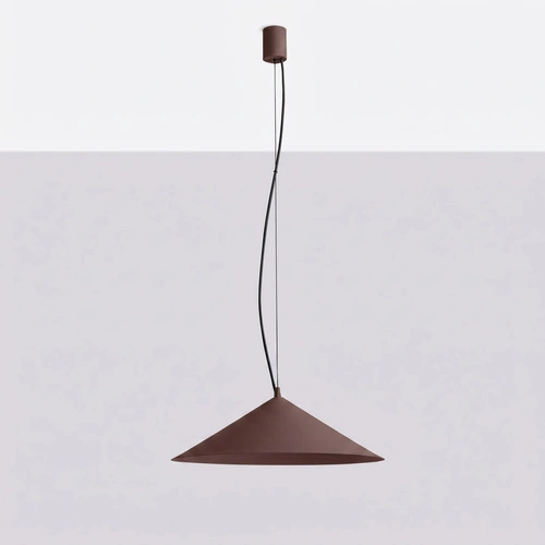 Lampa wisząca FINT LED brązowa do salonu regulowana nowoczesna