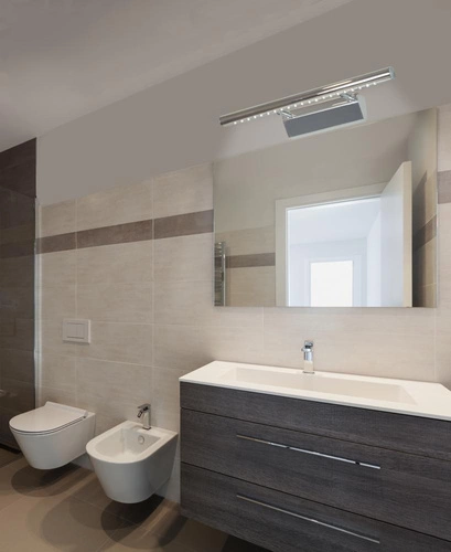 Kinkiet ścienny Forte LED chrom nowoczesny regulowany LED 40,5 cm do salonu nad lustro