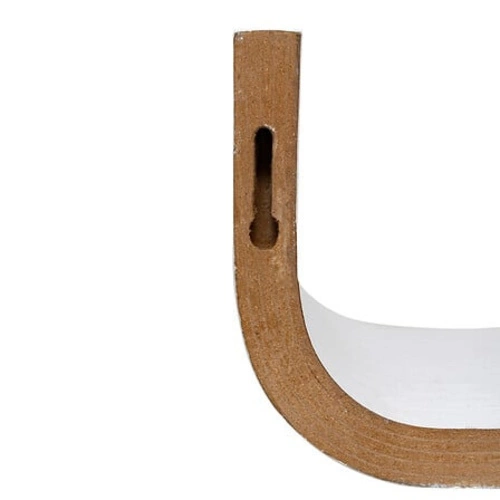 Biała półka ścienna Fixy 80 cm MDF nowoczesna do salonu i sypialni 5five simply smart