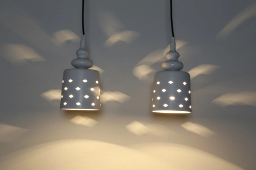 Lampa wisząca Hamp 2x60W E27 biały