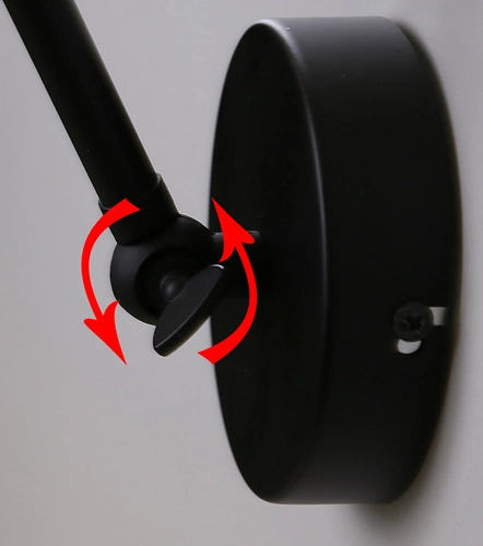 Kinkiet ścienny Fundo czarny złoty metalowy nowoczesny do salonu i sypialni CANDELLUX