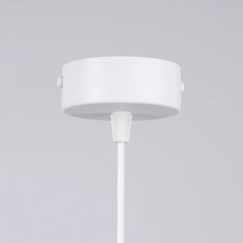 Lampa wisząca kula HYPERION 1 biała nowoczesna do salonu i jadalni regulowana 125 cm