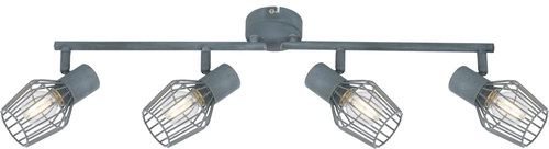 Lampa sufitowa Viking listwa 4x40W E14  szary