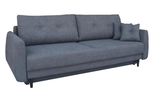 Sofa rozkładana z funkcją spania Forn Intesi grafitowa do salonu nowoczesna z pojemnikiem