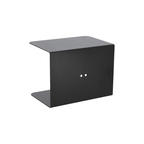 Zestaw 4 półek ściennych Liber czarny metal loftowy na książki i dekoracje do salonu