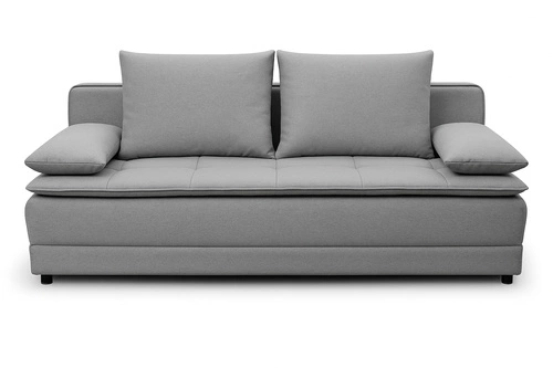 Sofa rozkładana Mikkeli z funkcją spania szara do salonu w stylu skandynawskim
