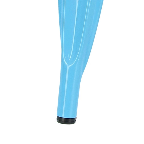 Krzesło metalowe Paris niebieskie inspirowane Tolix do jadalni i kuchni industrialne D2.DESIGN