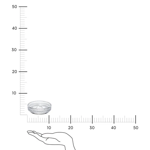 Mydelniczka szklana Precious transparentna do łazienki okrągła na mydło 5five