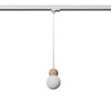 Lampa wisząca PEKKA biała/naturalne  drewno G9 3000K 4,5W 450lm