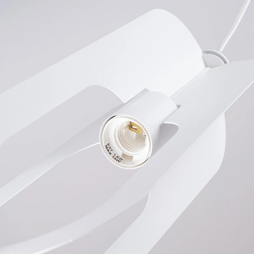 Nowoczesna lampa wisząca NICUS 3P biała do salonu i jadalni potrójna metalowa